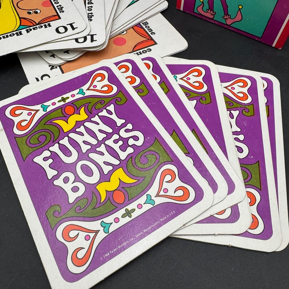 Vintage 1968 Funny Bones Card Game by Milton Bradley